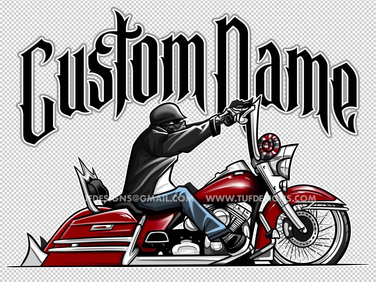 Custom Motorcycle Drawings