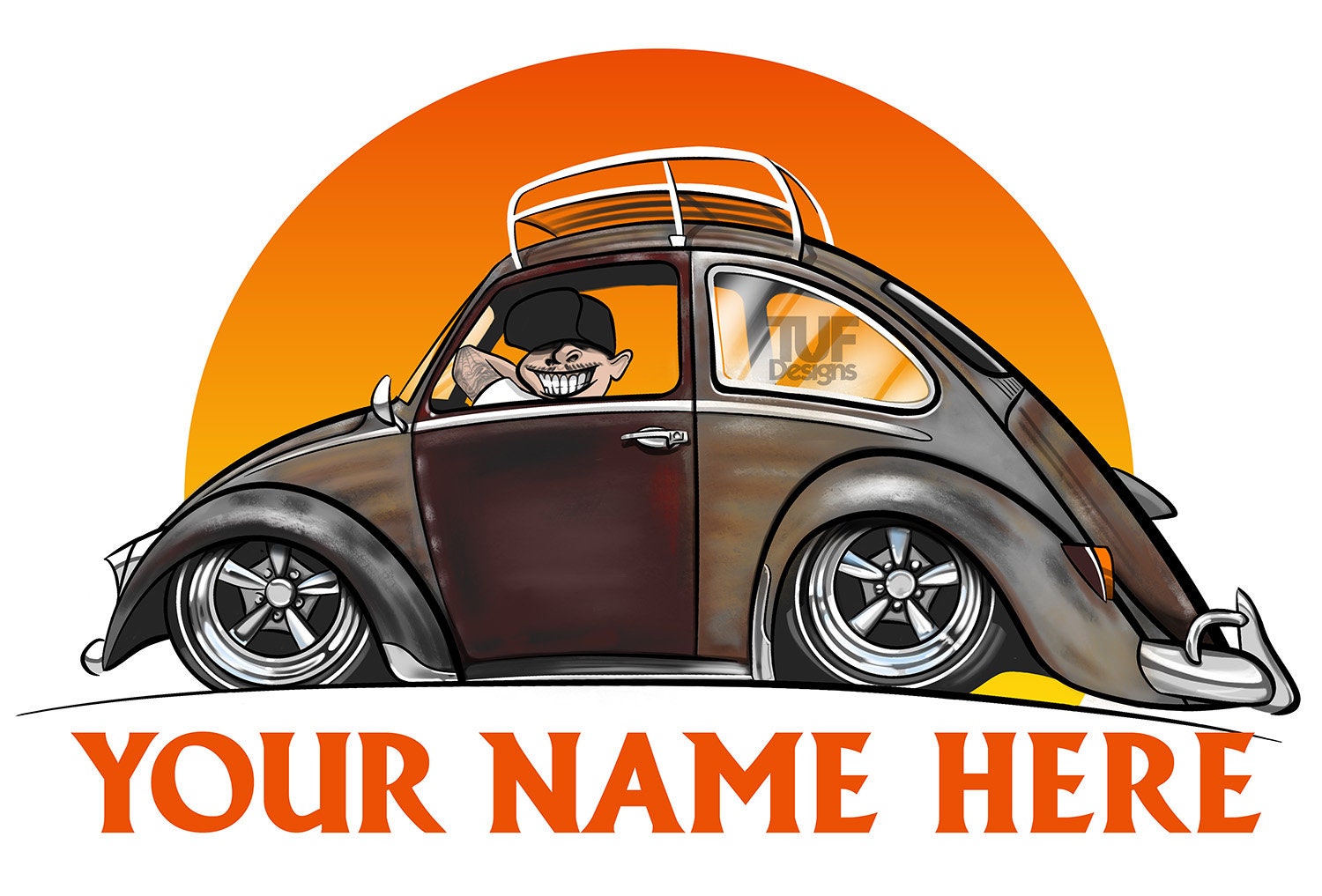 Low Patina VW Bug Personalized Cartoon Drawing. - Etsy Denmark Low Patina VW Bug Personalized Cartoon Drawing. - Etsy Denmark