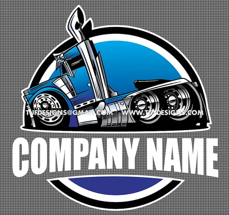 SVG Semi Truck, Trucking Company Logo, Big Rig Vector Art, Truck Driver ...