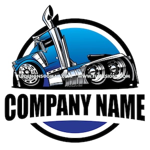 Personalisierte LKW Zeichnung, SVG-Design, LKW-Firmenlogo, Big Rig Vektor, LKW-Fahrer PNG, Peterbilt Trucker Kunstwerk