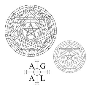 Sigillum Dei Aemeth | Complete & Fill-In | Digital Downloads | Enochian Magick Sigil