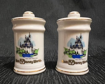 Walt Disney World Magic Kingdom Castle Salz & Pfefferstreuer Set Vintage