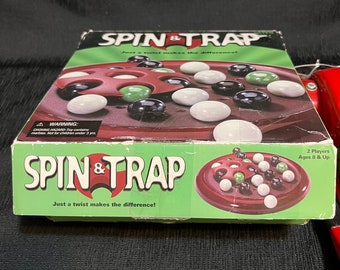 Vintage “Spin & Trap” Marble Game Complete Includes 21 jumbo 1” Marbles