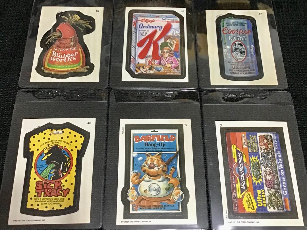 1991 Topps Wacky Packages Sticker’s Assortment Lot of 6 Sticker/cards ...