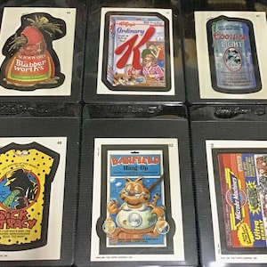 1991 Topps Wacky Packages Sticker’s assortment lot of 6 Sticker/Cards