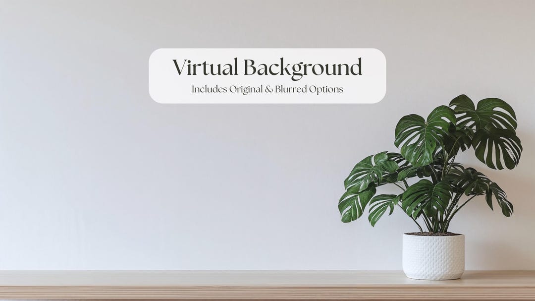 Professional Zoom Background for Job Interview | Modern Minimal Office ...
