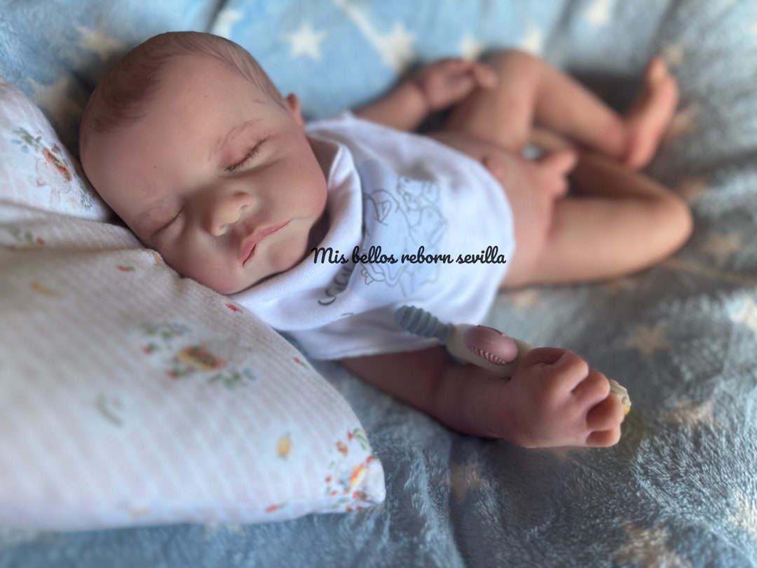 Poupée Reborn Garçon – Silicone, Modèle Melanie Gebhardt – Occasion