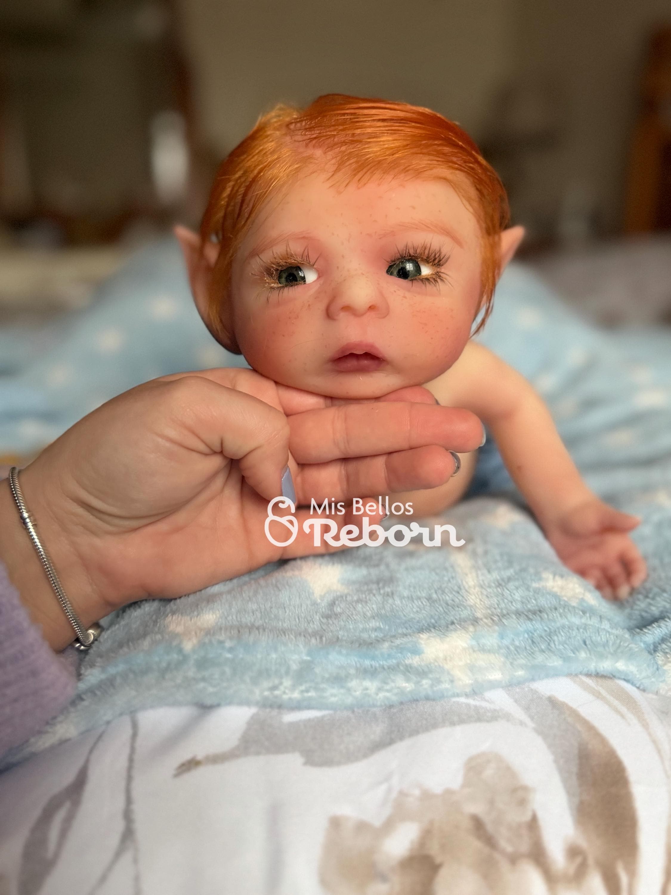リボーンドール 赤ちゃん人形 妖精 エルフ 男の子 グラスアイ♡エルフ
