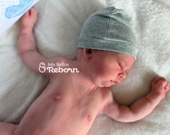 Bambola reborn interamente in silicone Adrian
