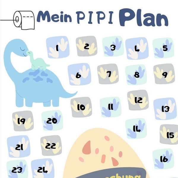 Töpfchentraining Plan Dinosaurier