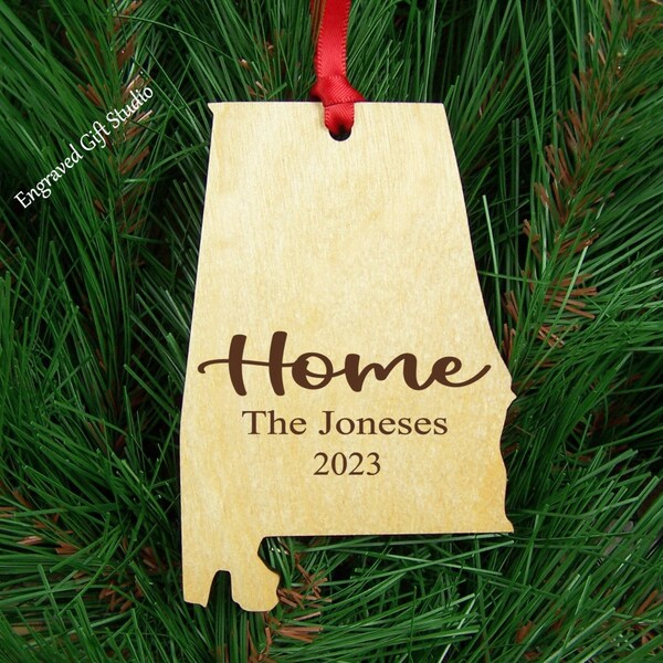 Alabama christmas ornaments set