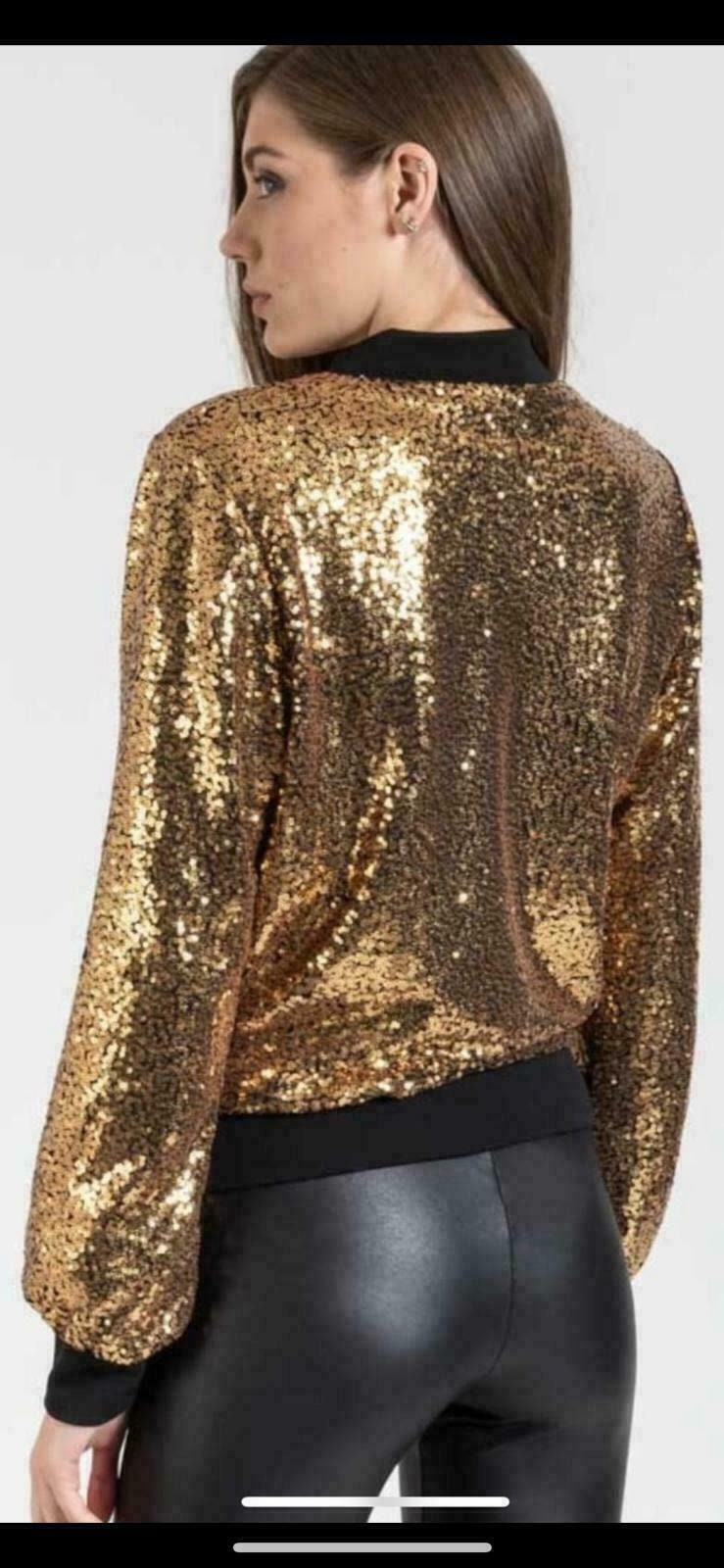 Sequin Glitter Bomber Jacket Club Dance Party Multicolored Etsy