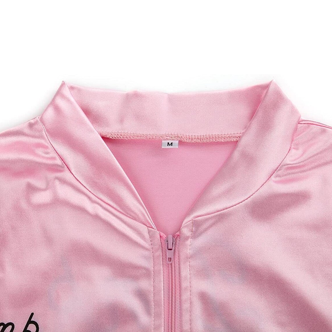 Ladies Pink Grease Satin Jacket 1950s Womens Hen Night Party Etsy