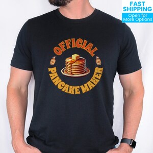 Retro Official Pancake Maker Shirt, Fathers Day Gift, Dad Breakfast T-Shirt, Grandpa Gift, Dad Birthday Shirt, Funny Dad Pancake Maker Tee