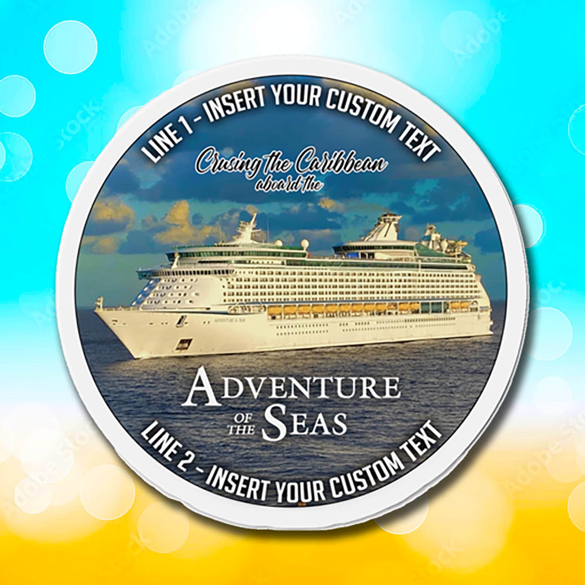 Adventure of the Seas Cruise Door Magnet: Personalized Cruise