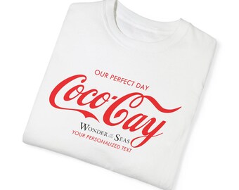 CocoCay T-Shirt, Comfort Colors #1717 Unisex Cruise Ship Tee, Personalize it!