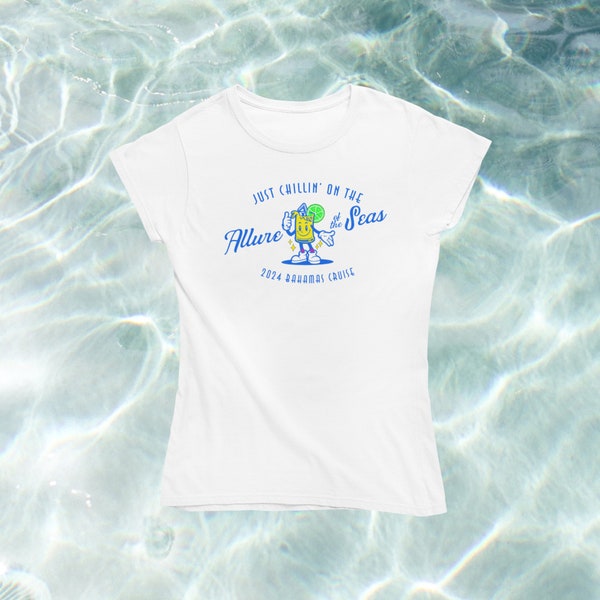 Koop uw "Just Chillin' on the Carnival Allure" t-shirt voor uw cruise op de Bahama's en onderscheid u van de massa!