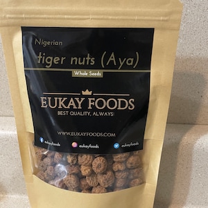 Dried Tiger nuts (Dehydrated) - Chufa / Ofio / Aya / Atadwe (3.5oz)