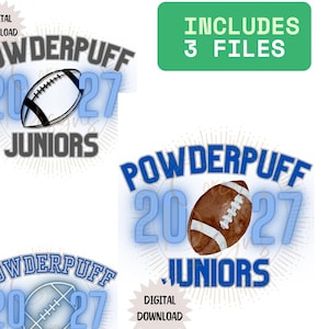Fotbollspudder 2027Juniordesign, kontakta oss för anpassning, designen i denna annons är exakt som visas, 3 olika PNG-filer