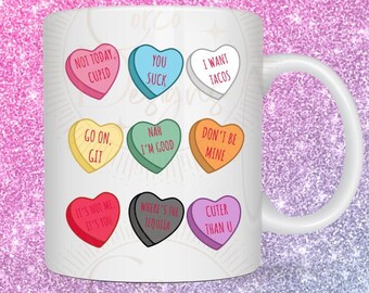 Valentines Candy Hearts png, Candy Hearts Design, Funny Valentines png, Conversation hearts png, Candy Hearts png, Anti-Valentines day