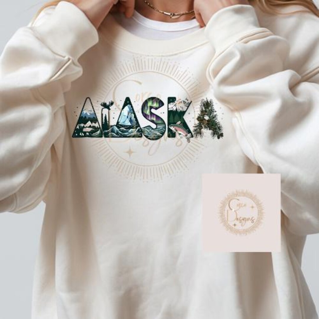 Alaska Lettering, PNG Digital Download, Sweatshirt Design, Alaska ...