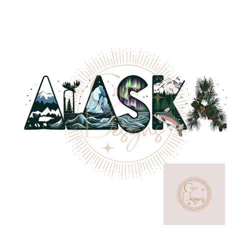 Alaska Lettering, PNG Digital Download, Sweatshirt Design, Alaska ...