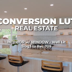 Real Estate LUT | Slog3 to Rec 709 | Interior Conversion LUT