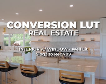 Real Estate LUT | Slog3 to Rec 709 | Interior Conversion LUT