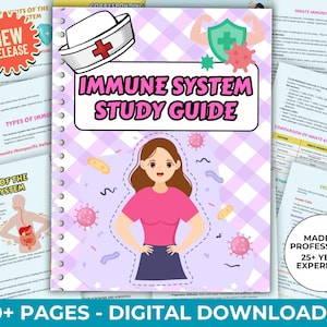 Immunology Nursing Notes: Immune System Study Guide (Digital Download)