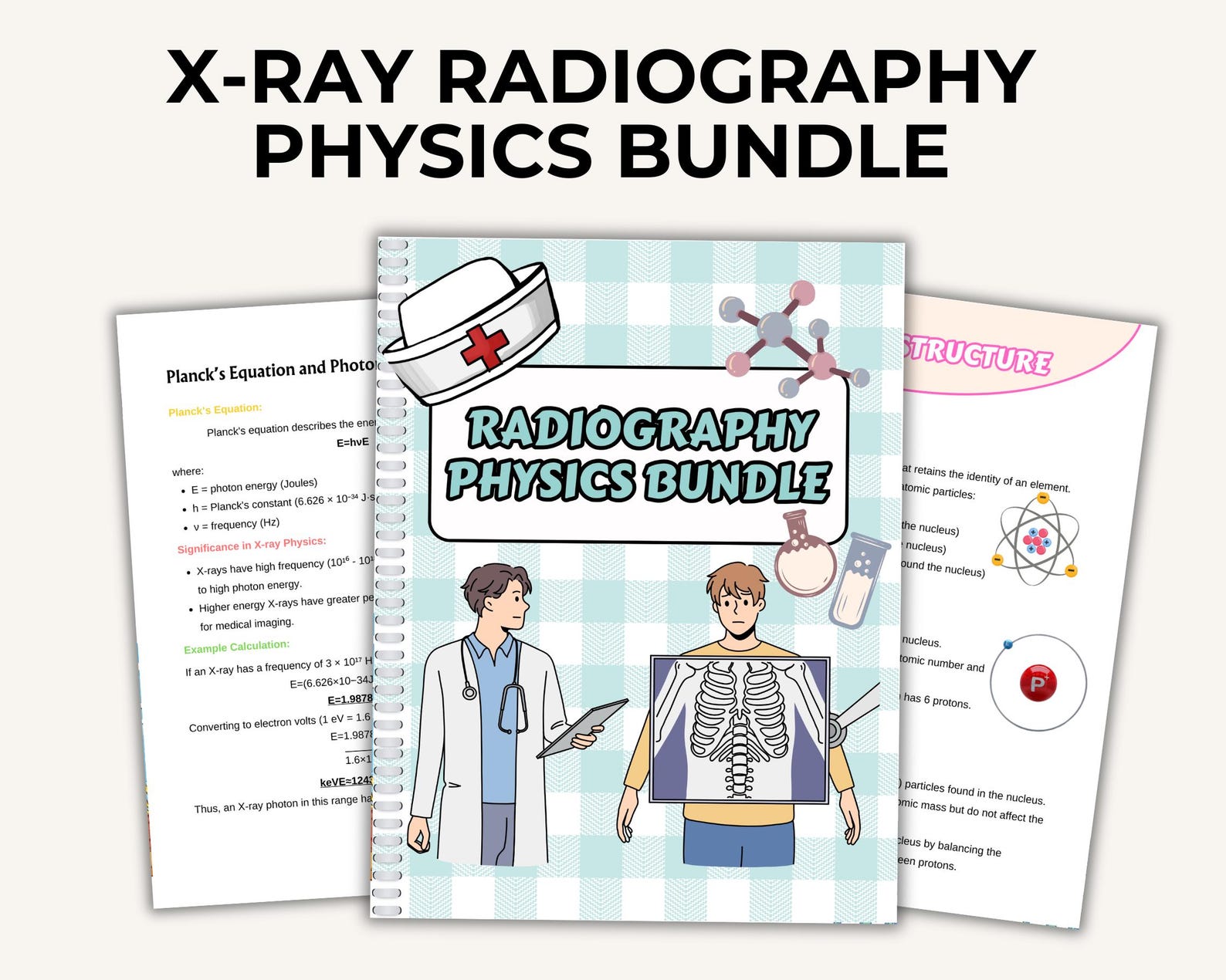 Radiography Physics Study Guide, Rad Tech Boards Prep (digital Download ...