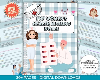 FNP Women's Health Nursing Notes: Nurse Practitioner Study Guide (Digital Download)