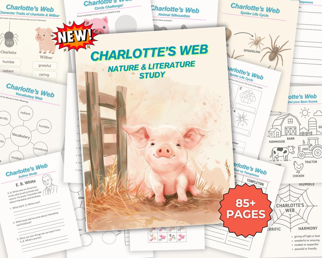 Charlotte’s Web Nature & Literature Study: A Charlotte Mason-inspired ...