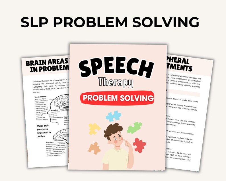 Problem Solving Pack Speech Therapy Resources, Stroke, TBI, Medical SLP ...