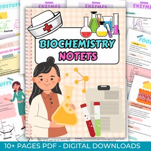 Organic Chemistry, Biochemistry Notes, Mcat Study Notes perfect for Biochemistry Students
