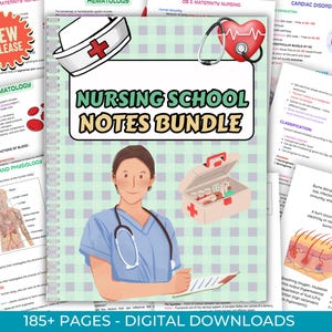 Nursing School Notes, Nursing Notes, Nursing Bundle, Nursing Study Guide, Nurse Notes, Nursing Essentials , Med Surg, Pharmacology, OB Notes