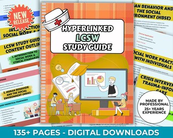 Studiegids LCSW LMSW-examen, ASWB-testvoorbereiding (digitale download)