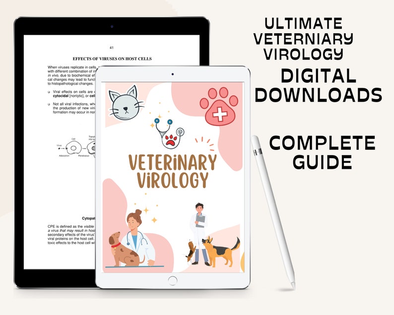 BEST SELLING 270 Pages Vet Tech Notes, Vet Med Study Guide, VTNE Prep