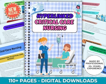 Foundations of Critical Care Nursing, Hyperlinked, ICU Nursing Notes and Study Guide,Shock & Sepsis Management 2026 Edition