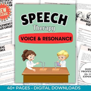 Voice and Resonance Pack, PDF, Patient Handouts, Worksheets, Resources, Medical SLP, Speech Therapy, student, treatment, Parkinson&#39;s Disease