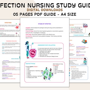 Infection Nursing Notes, Nursing Study Guide, Immunology Notes, Nursing Study Notes, Nursing Bundle, Nursing School, Nursing Students, PDF