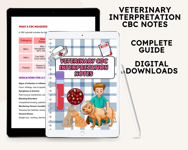 Veterinary CBC Interpretation Notes for Vet Students (digital Download ...