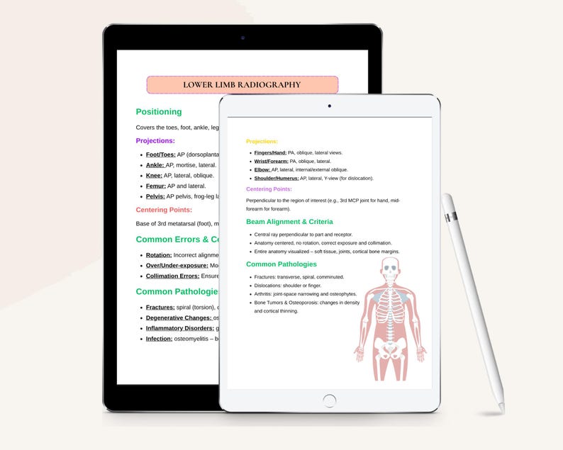 Radiologic Tech Study Exam, X-ray Review Guide (digital Download) - Etsy
