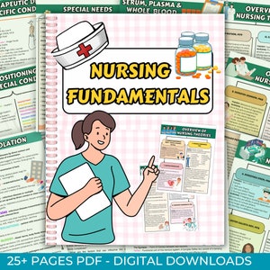Nursing Fundamentals Notes: Study Guide (Digital Download)