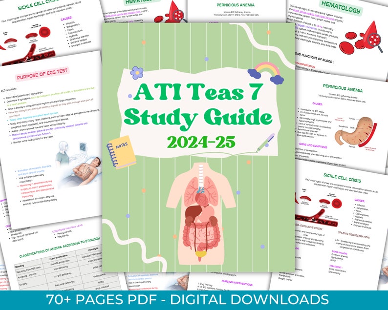 Complete ATI Teas 7 Study Guide 2024 Updated- ATI TEAS 7 Study Cheat ...