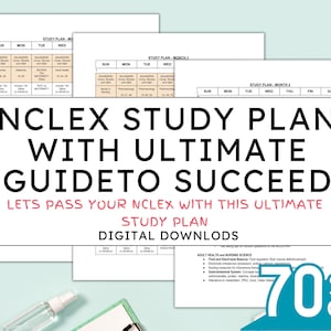 NCLEX Study Plan & Guide: 2023-2024 Edition (Digital Download)