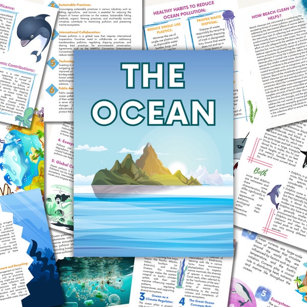 Ocean Unit Study 2024, Ocean layers, Ocean animals study, Ocean families printable, anatomy, Ocean flashcards, Ocean puzzle printable