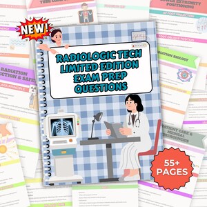 Radiologic Tech Limited Edition Exam Prep Questions, Rad Tech Boards Prep, X Rays (Digital Download)