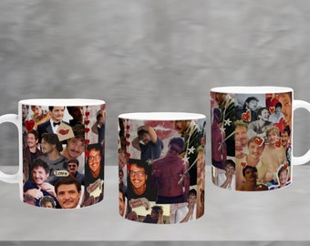 Amo a Pedro Pascal, taza de Pedro Pascal, regalo para los amantes de Pedro Pascal, sediento de Pedro, taza de café divertida de Pedro Daddy, Pedro pascal en una taza