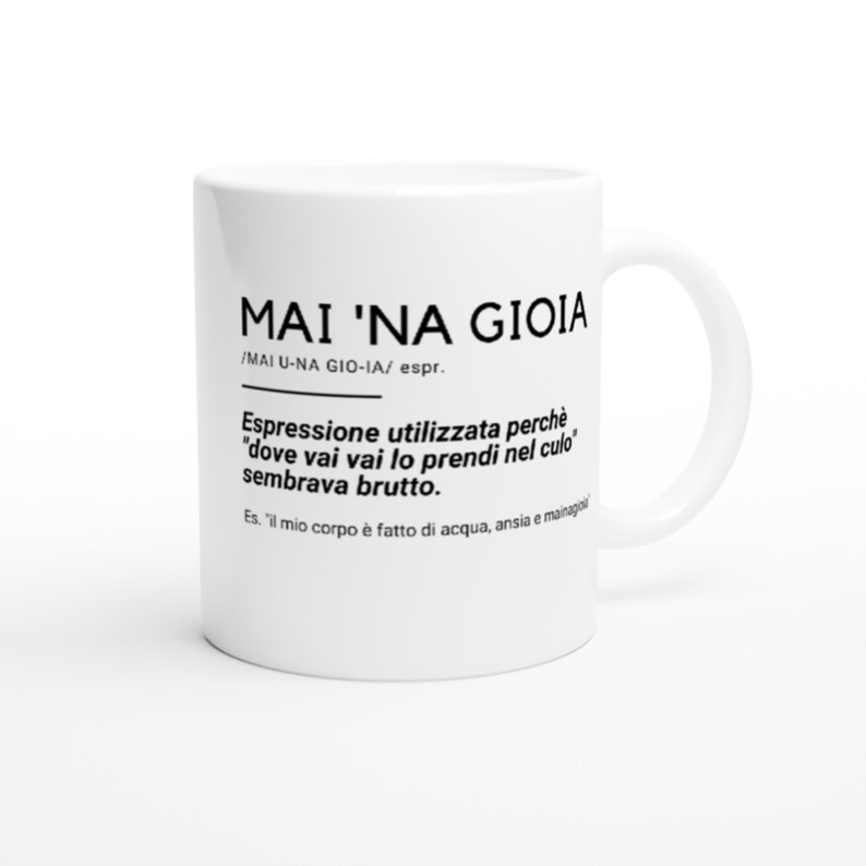 T-shirt Graphique 'Mai Una Gioia' Avec Hashtag - Gris Mélange, Coton, Manches Courtes - Idée Cadeau