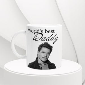 Pedro Pascal Mug, Heart Pedro Pascal, celebrity fan mug, fan merch, Pedro Daddy, Pedr Pascal Lover, Pedro Pascal Funny,  Joel miller, Gift